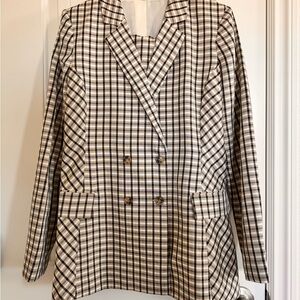 Express x Negin Mirsalehi pants and blazer set